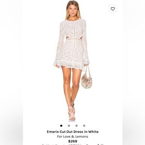 For Love and Lemons Emerie Cut Out Dress - Size XS. NWT.